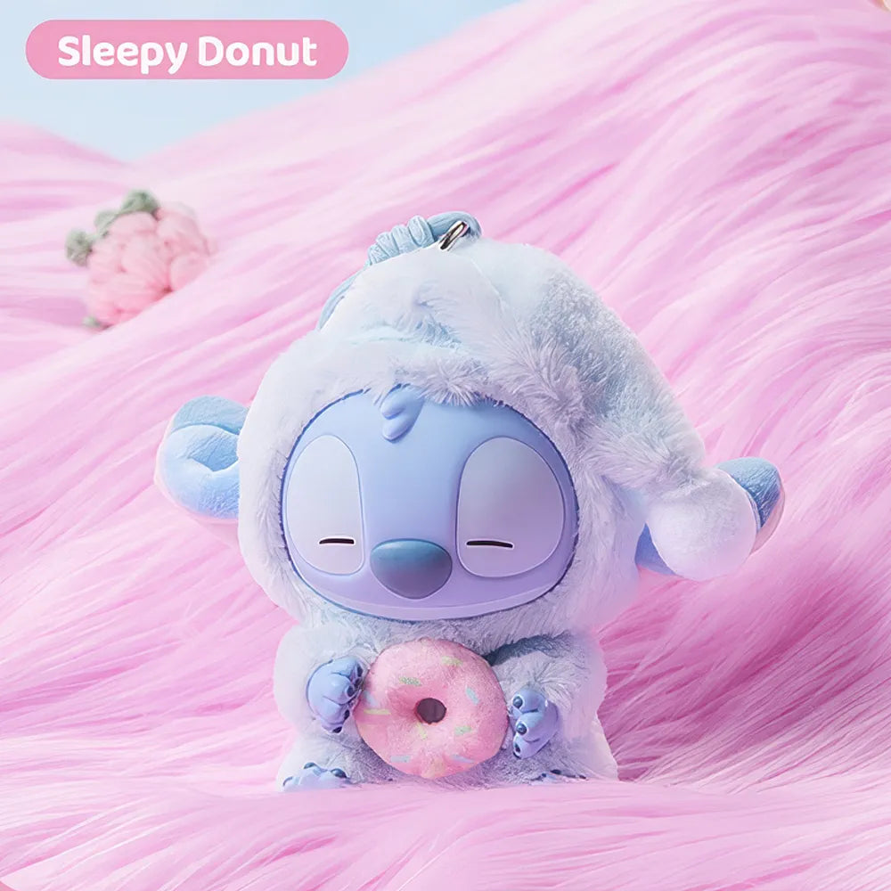 stitch labubu sleeping donut